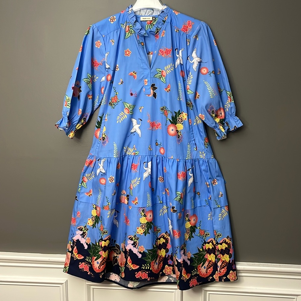 Maude Vivante Dress - Birds Floral - Size M